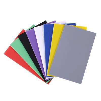 Color Polypropylene Corrugated Board Anti Pressure Anti Corrosion Plastic Corrugated Boards