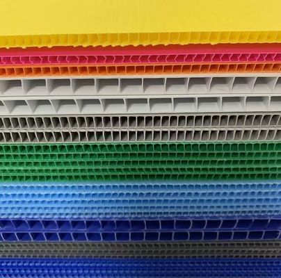 Matt Corrugated Plastic Sheet Lightweight Hollow Corrugated Sheet 2mm