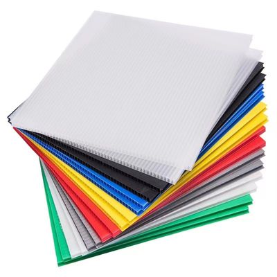 Customized Corrugated Plastic Sheet Blue White Red Yellow Green Hollow Plastic Sheet