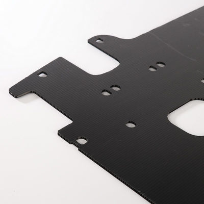 2mm - 12mm Black Corrugated Plastic Sheet Customized PP Plastic Board