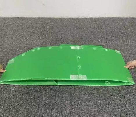 Green Polypropylene Hollow Sheet Lightweight PP Plastic Panel UV Resistant