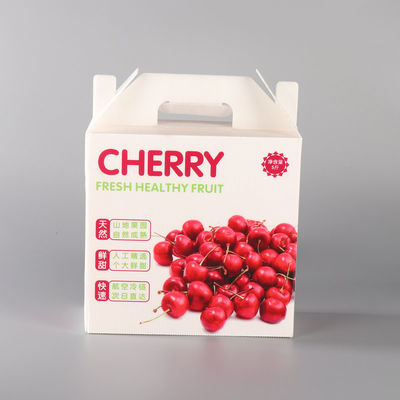 Eco Friendly Fruit Packing Boxes White Fruit Shipping Boxes Impact Resistant