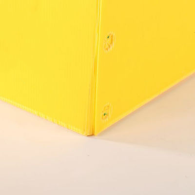 Waterproof Plastic Reusable Boxes Yellow Reusable Bulk Containers Nestable
