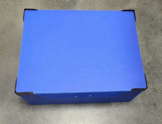 Blue Plastic Reusable Boxes Anti Static PP Crates Plastic Turnover Box