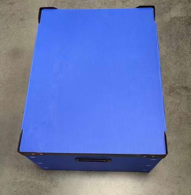Blue Plastic Reusable Boxes Anti Static PP Crates Plastic Turnover Box
