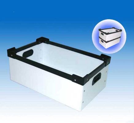 Hollow Sheet Plastic Reusable Boxes White Corrugated Plastic Crates Durable With Lid