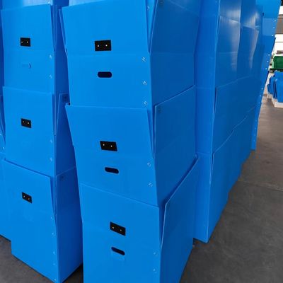 Waterproof Plastic Reusable Boxes Customized Corrugated Plastic Totes Lightweight