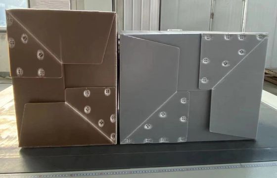 Green / Blue Plastic Reusable Boxes Durable Corrugated Plastic Totes