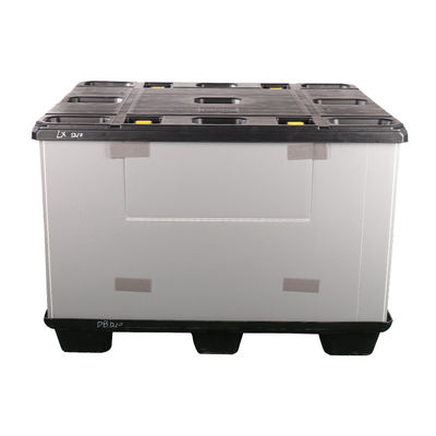 800 X 600mm Plastic Pallet Box Foldable Sleeve Plastic Pallet Container Plastic Coaming Box