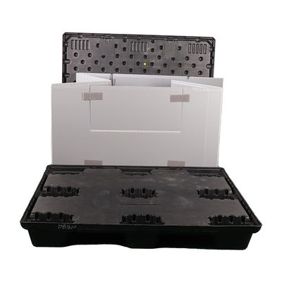 800 X 600mm Plastic Pallet Box Foldable Sleeve Plastic Pallet Container Plastic Coaming Box