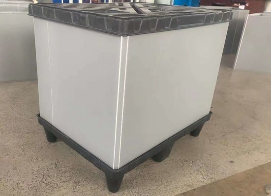 Foldable Plastic Turnover Box Stackable Pallet Sleeve Box Rectangular