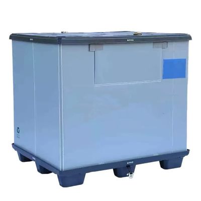 Corrosion Resistant Plastic Pallet Box Coaming Plastic Moving Crate Foldable