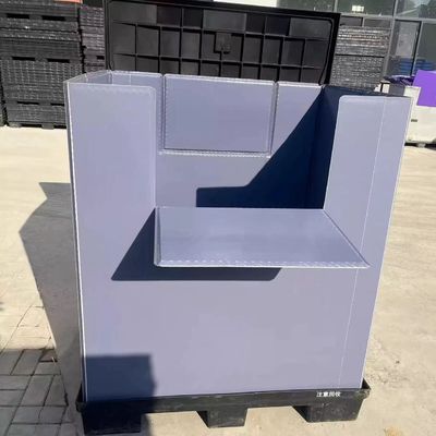 Customized Plastic Pallet Boxes Recyclable Reusable Bulk Container Corrugated