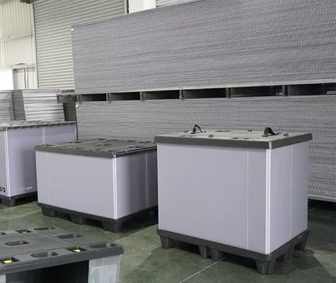 400kg Capacity Plastic Pallet Crate Customized Plastic Bulk Boxes Corrosion Resistant