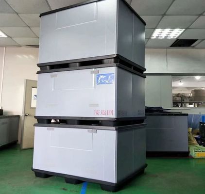 400kg Capacity Plastic Pallet Crate Customized Plastic Bulk Boxes Corrosion Resistant
