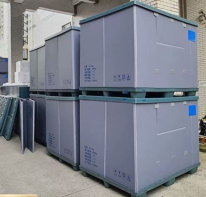 Nestable Pallet Pack Container Rectangular Folding Pallet Box Impact Resistant