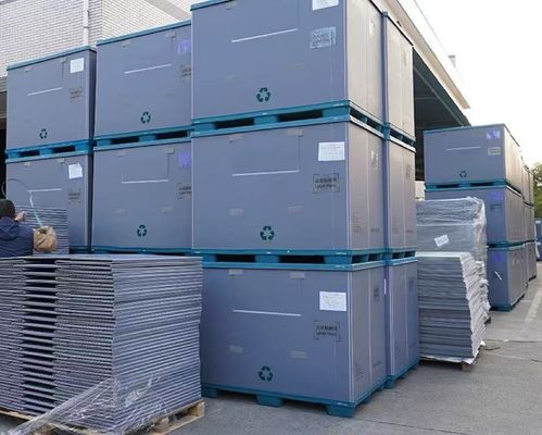 Nestable Pallet Pack Container Rectangular Folding Pallet Box Impact Resistant