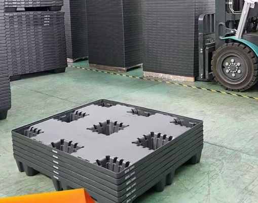 Heavy Duty Plastic Pallet Box Impact Resistant Corrosion Resistant Collapsible Pallet Crate