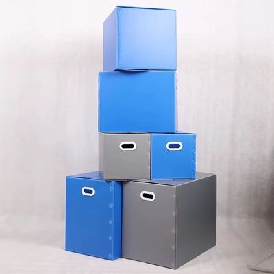 Totes Corrugated Plastic Storage Boxes Carry Handle Packing Carton Boxes For Moving