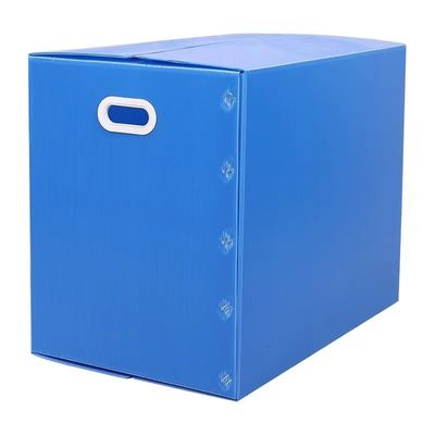 Totes Corrugated Plastic Storage Boxes Carry Handle Packing Carton Boxes For Moving