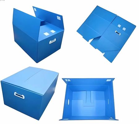 Totes Corrugated Plastic Storage Boxes Carry Handle Packing Carton Boxes For Moving