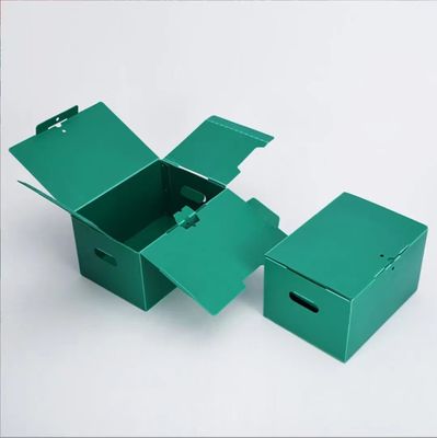 Printable Corrugated Plastic Tote Boxes Waterproof Archival Storage Boxes Stackable
