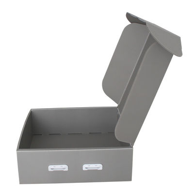 Printable Corrugated Plastic Tote Boxes Waterproof Archival Storage Boxes Stackable