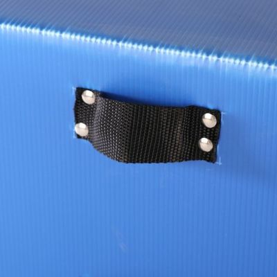 UV Resistant Plastic Corrugated Bin Blue Corrugated Plastic Tote Container Waterproof