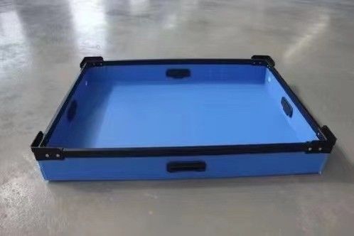 Recyclable Plastic Corrugated Containers Rectangular Corrugated Plastic Bins OEM