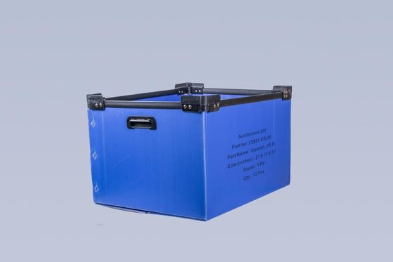 Customized Plastic Corrugated Containers Anti Pressure Anti Corrosion Corrugated Plastic Carton