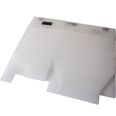 White Large Plastic Crates Recyclable Corrugated Plastic Totes High Sustainability