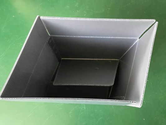 Shockproof Plastic Corrugated Containers Customized Polypropylene Corrugated Boxes Rectangular