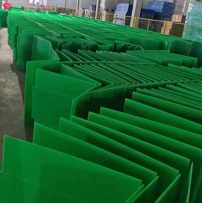 Anti Pressure Anti Corrosion Corrugated PP Box Green Corrugated Tote Box