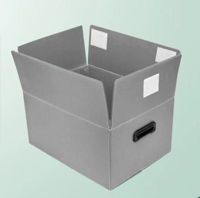 UV Resistant Plastic Corrugated Containers Blue PP Corrugated Bin Reusable And Recyclable