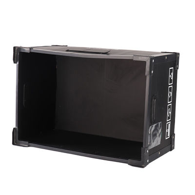 Recyclable Plastic Shipping Box Black Corrugated Box UV Resistant With Strong Frame