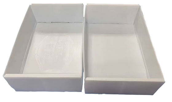 White Plastic Corrugated Boxes Customized Corrugated Plastic Crates Waterproof For Wardrobe