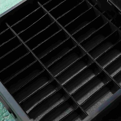 Black Plastic Divider Box Chemical Resistant Corrugated Divider Boxes Lightweight