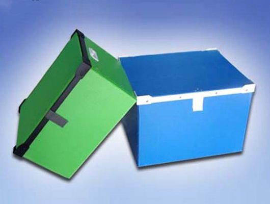 Industrial Plastic Shipping Box Blue / Green Corrugated Plastic Moving Boxes