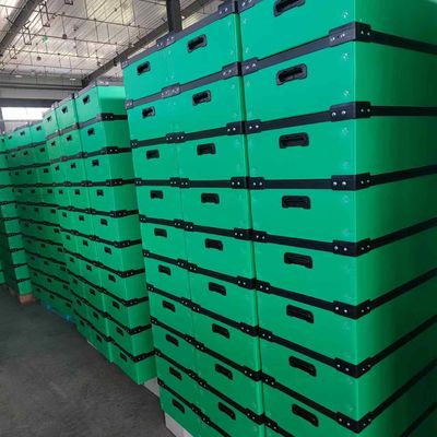UV Resistant Plastic Shipping Box Green Turnover Box Customized