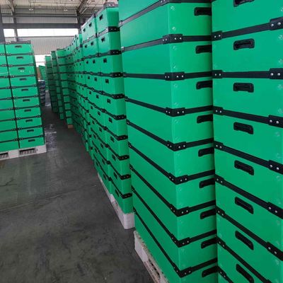 UV Resistant Plastic Shipping Box Green Turnover Box Customized