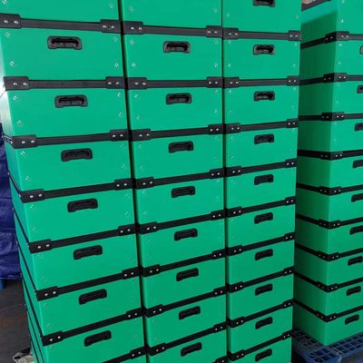UV Resistant Plastic Shipping Box Green Turnover Box Customized