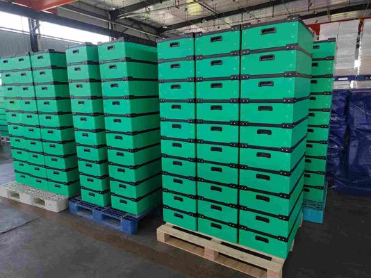 UV Resistant Plastic Shipping Box Green Turnover Box Customized