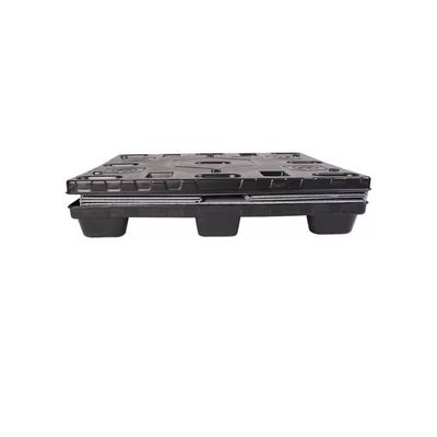 Gray Plastic Collapsible Box Reusable Pallet Sleeve Box Durable
