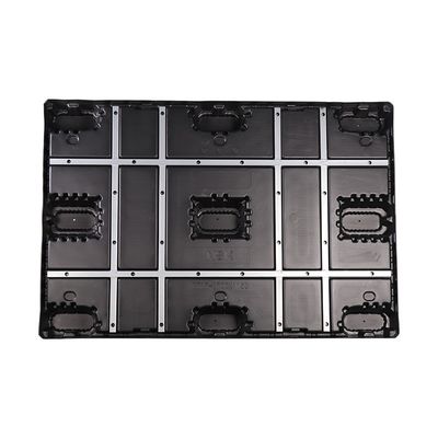Gray Plastic Collapsible Box Reusable Pallet Sleeve Box Durable