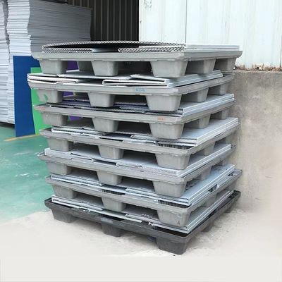 Cajas plegables de plástico impermeables Cajas de palets plegables rectangulares apilables