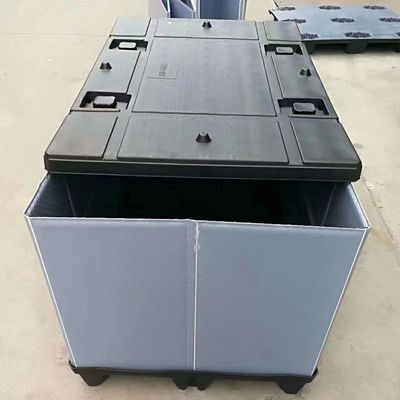 Lightweight Plastic Collapsible Box Portable Folding Plastic Pallet Box Reusable