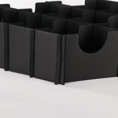 Cajas corrugadas rectangulares de PP Cajas de partición de plástico personalizadas Antiestática