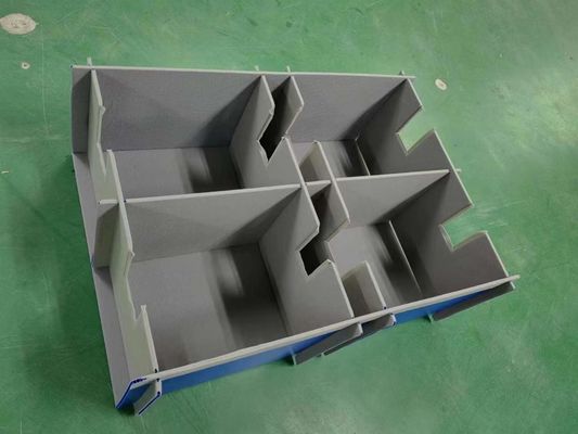Anti Pressure PP Corrugated Sheet Box Portable Corrugated Plastic Boxes With Dividers