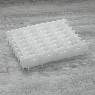 White Plastic Dividers Box Hollow Sheet Partition Crates Lightweight