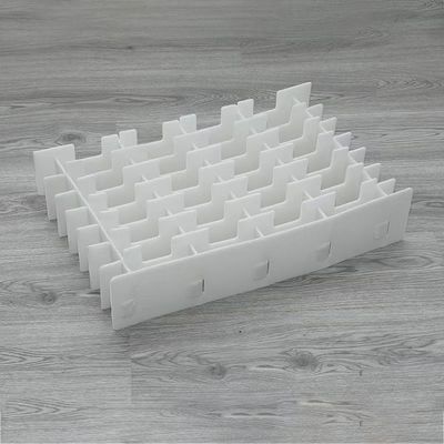White Plastic Dividers Box Hollow Sheet Partition Crates Lightweight